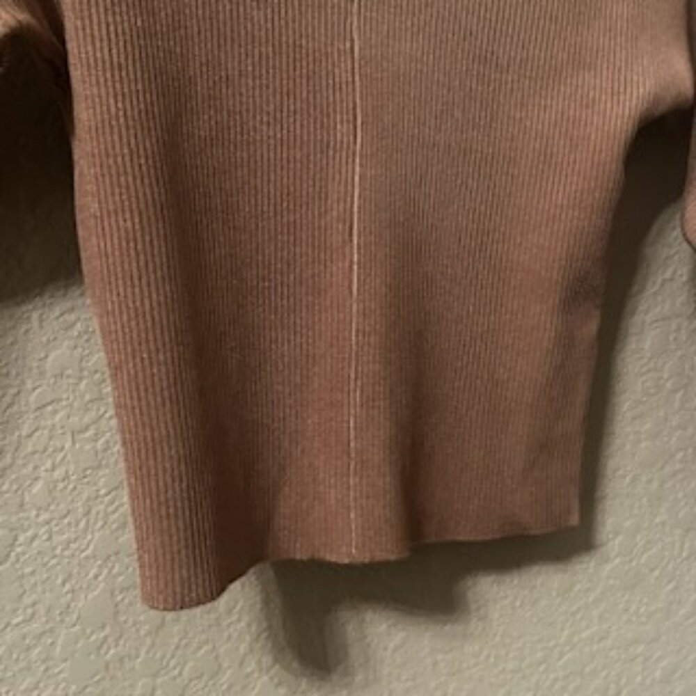NWOT Zara Dolman Sleeve Fitted Pullover Top Sweater - Picture 6 of 9